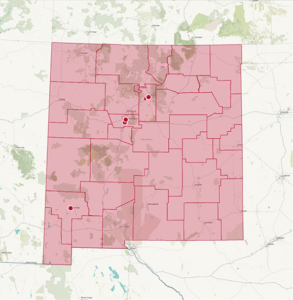 a map of New Mexico